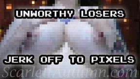Unworthy losers jerk off to Pixels - MP4 SD 480p