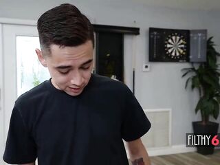 Breasty mother i'd like to fuck getting banged from behind by stepson