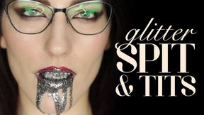 Silver Glitter Spit & Tits