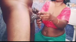 Fucked by My Step Son in the Bathroom While Helping Him for Shaving- Tamil Hot Video with Dirty Talk