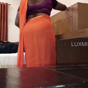 Owner Fucking Servant in Sexy Saree - Very Erotic