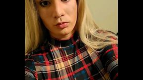 Sissy Bitch Rides 8 inch dildo