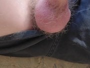 Freeballing wank outside