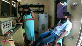 Cheating Wife fucks to Pay Bill. light Bill Collector pays house light bills and in return fucks his girl. FULL MOVIE