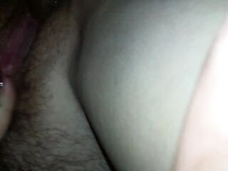 POV Real homemade screw large butt wife with hirsute cunt