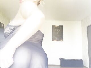 Large boobs full of cream and large sex toy screw cunt