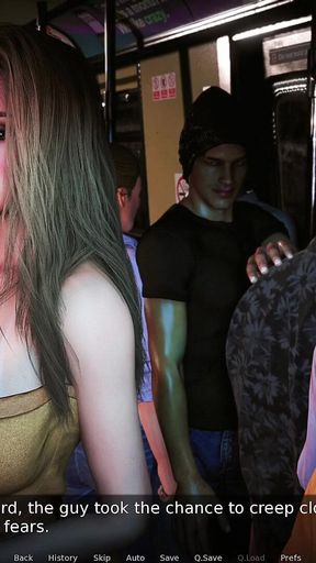 Awam Sofia Real Fuck Edition - Sidestory: Sofia Dresses Like a Total Whore on the Crowded Train, and Gets Fucked in Public