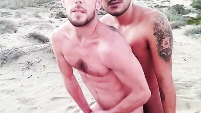 3 Men meet at the beach to fuck and suck each other's cock - GAY AMATEUR