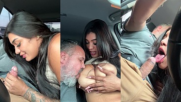 Maju Fagundes entrou no carro tem que mamar