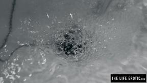 ”Emily J pushes a vibrator in her soaking wet cunt”