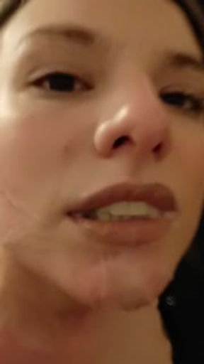 English Rose gets Huge Cum Facial