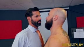 MENATPLAY - Hunk Dani Robles and Max Duro anal breed in office