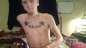 Watch Twink-ish James Stroking and Dildo Play