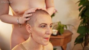 scarlot rose full head shave with eryn rose