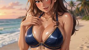 Busty Bikini Babes Topless Beach Compilation Hentai