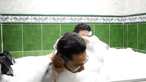 two naked gays in the jacuzzi fetish bathtub part 1
