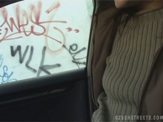 Veronika Sucks Cock for Money on Czech Streets
