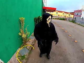 Linda big beautiful woman é fodida com força por intruso tarado no Halloween