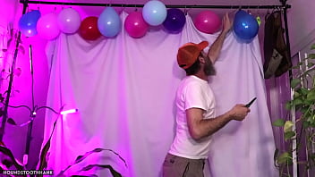 Grumpy DILF Pops Party Balloons