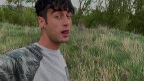 Piss Uncut Cock with Rings on Balls 4K