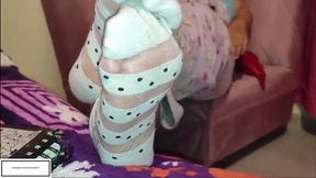 Mila1_Fox See thru socks hide crusty feet