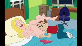 Francine licked by Steve