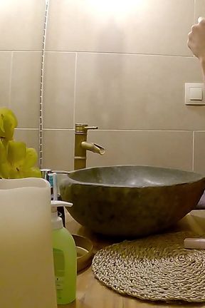 No panties new wife is preparing in pajamas