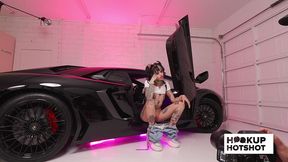 bts - cc doll shows off her tatted body in an urban outfit!