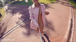 Jeny Smith Exhibitionist Exposed in Public Park