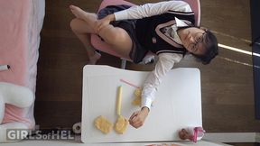 look into my petite stepdaughter s bedroom - pussy play