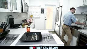 ”BrotherCrush - Soldier Gets His Ass Plowed By His Little Stepbrother”