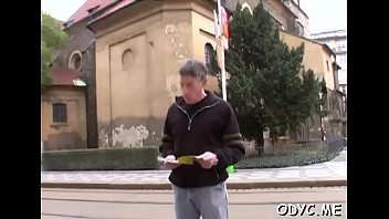 Ancient guy get erect and fucks a sexy and willing teen