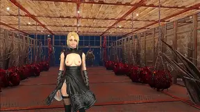 Blonde Bombshell Struts Fallout 4 Style in Sultry Anime Encounter