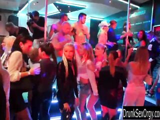 Lewd party women dancing and banging