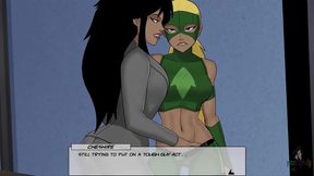 Cheshire & Artemis Toy With Desire – Lesbian Playtime in DC Comics Style Cosplay