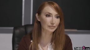 MILF teacher demands sex from teen and her stepmom