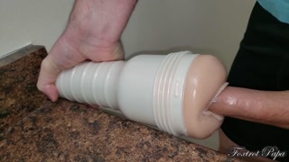 First time fucking a pussy - Stuffed it in and Came so hard - cumshot