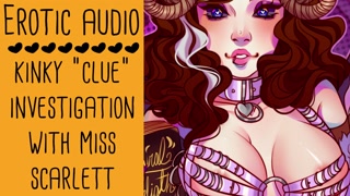 Miss Scarlett in the Library with the Detective | Funny ASMR Erotic Audio Roleplay | Lady Aurality