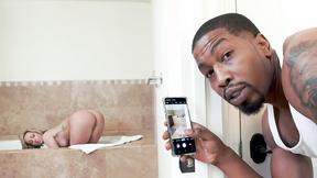 ”Jada Stevens, she can't have a moment alone at the bath because Black Prick Invasion starts”