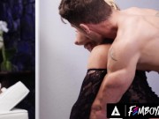 FEMBOYISH - Fem Twink In Lingerie Ander Wolfe Gets Used Like A Sex Toy By Rough Hung Hunk Roman Todd