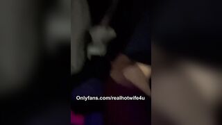 Hotwife Fucks  bull inside the Vehicle while Hubby Drives