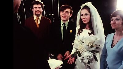 Bride sucks groomsmen at wedding