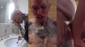 master made me shave: bound & throat-fucked for slutwife training (part 1)
