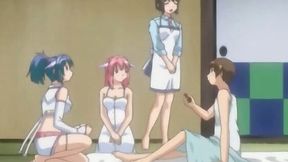 Getting a good head from a busty chick in sexy swimsuit