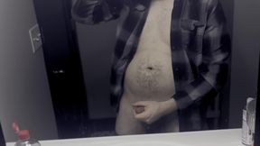 Hiding in the Bathroom - HOT Male Masturbation &amp; HUGE Cumshot