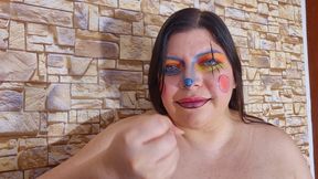 Clown silence Jerk off instruction