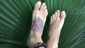 exciting you with my feet amidst nature