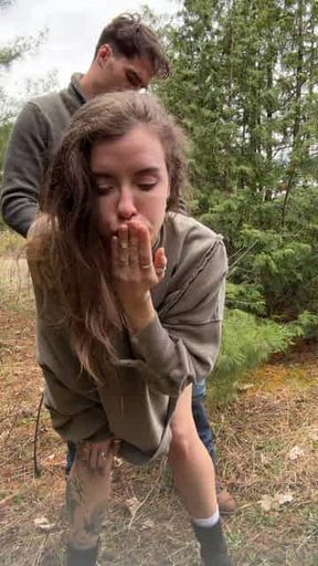 OnlyFans - Eden Ivy rough anal forest fucking