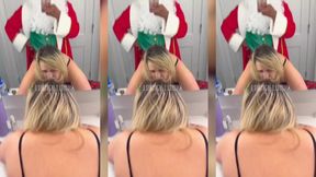 Lucky Gurl Brynn Fucks Bad Santa