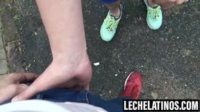 LecheLatinos.com - Day sucked Kendro and Ayuns big dicks